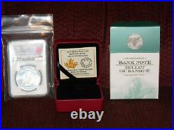 2014 CANADA $5 NORTHERN CROWN BANK LION SILVER COIN WithBOX NGC PF 70 ULTRA CAMEO