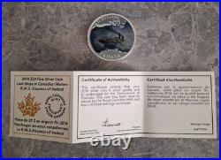 2014 CANADA Lost Ships The Empress of Ireland $20 Silver 1oz Coin. 9999