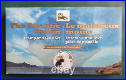 2014 CANADA coin $20 1 oz. 9999 silver Baby Animals Atlantic Puffin Stamp set