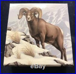 2014 Canada $100 Bighorn Sheep, Fine 9999 Silver Proof Coin (box/coa) Face Value