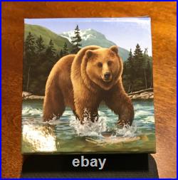 2014 Canada 100$ Fine silver coin Solitary Titan The Grizzly
