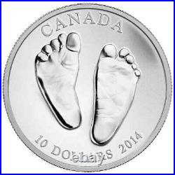 2014 Canada $10 Welcome to the World Pure Silver Coin Scarce issue date