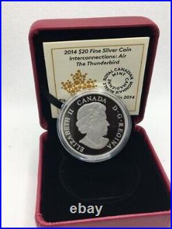 2014 Canada $20 Fine Silver Coin Interconnections Air The Thunderbird