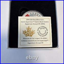 2014 Canada $20 Fine silver coin Iconic Superman Covers Annual #1 (2012)