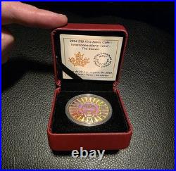 2014 Canada $20 Interconnections Land The Beaver 1 oz Pure Silver Coin Hologram