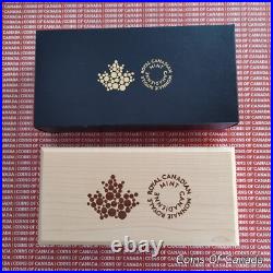 2014 Canada $20 Majestic Maple Leaves 3 Coin Set with Wood Box #coinsofcanada