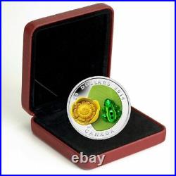 2014 Canada $20 Murano Venetian Glass Frog on Lily Pad 1oz Silver Proof Coin