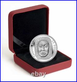 2014 Canada $25 Matriarch Moon Mask 99.99% Silver coin