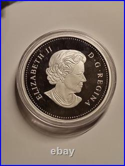2014 Canada $50 High Relief 5 oz Silver Maple Leaf Proof Coin With OGP + CoA