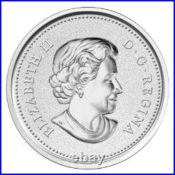 2014 Canada $50 Swimming Beaver 5 ounce Pure Silver Coin
