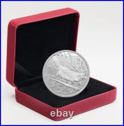 2014 Canada $50 Swimming Beaver 5 ounce Pure Silver Coin