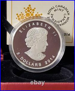 2014 Canada $5 Arctic Fox Fine Proof Silver Coin
