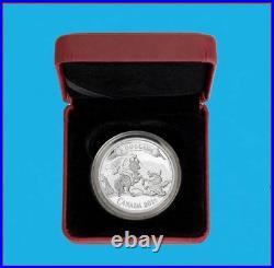 2014 Canada $5 St George Slaying Dragon Fine Silver Proof Coin COA Mintage 8500