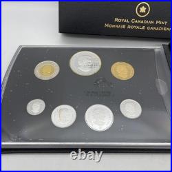 2014 Canada 7-Coin Fine Silver. 9999 Proof Set with Gold Plate WW1 Declaration OGP
