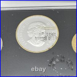 2014 Canada 7-Coin Fine Silver. 9999 Proof Set with Gold Plate WW1 Declaration OGP