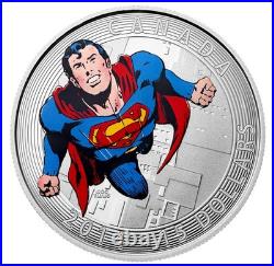 2014 Canada Fine Silver Coin Iconic Superman Comic Book Covers Action Comics