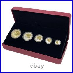 2014 Canada Fine Silver Fractional Maple Leaf 5 Coin Set. E-069