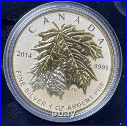 2014 Canada Fine Silver Fractional Maple Leaf 5 Coin Set. E-069