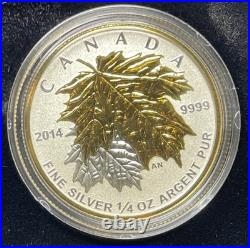 2014 Canada Fine Silver Fractional Maple Leaf 5 Coin Set. E-069