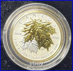 2014 Canada Fine Silver Fractional Maple Leaf 5 Coin Set. E-069