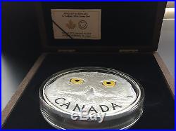 2014 Canada Kilo Silver. 9999 Proof Coin Eyes of the Snowy Owl