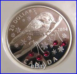 2014 Canada Silver $20 Black-Capped Chickadee PF70 UC ER NGC Coin RARE