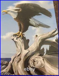 2014 Canadian $100 silver coin featuring iconic eagle With COA In Stunning Box