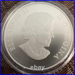 2014 Canadian $100 silver coin featuring iconic eagle With COA In Stunning Box