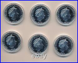 2014 Coin, Canada Coin, First World War, 1 Crown Each, Sterling Silver