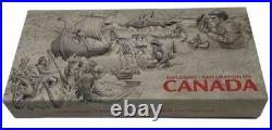 2014 Fine silver Canada $15 Exploring Canada 10-coin Set #44-01