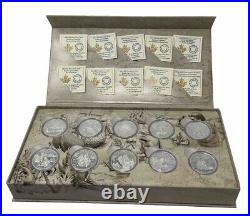 2014 Fine silver Canada $15 Exploring Canada 10-coin Set #44-01