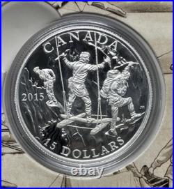 2014 Fine silver Canada $15 Exploring Canada 10-coin Set #44-01