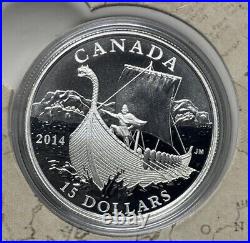 2014 Fine silver Canada $15 Exploring Canada 10-coin Set #44-01