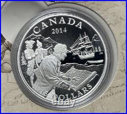 2014 Fine silver Canada $15 Exploring Canada 10-coin Set #44-01