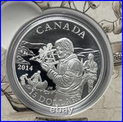 2014 Fine silver Canada $15 Exploring Canada 10-coin Set #44-01