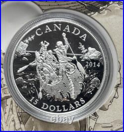 2014 Fine silver Canada $15 Exploring Canada 10-coin Set #44-01