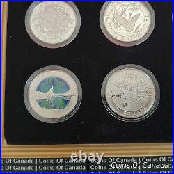 2014 O Canada $10 10 Coin Pure Silver Set In Wooden Box #coinsofcanada