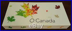 2014 O Canada Complete 10 Coin $10 Dollars Collection Set 1/2 oz. 9999 Silver