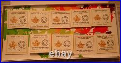 2014 Oh Canada $10 Fine Silver 1/2oz- 10 Coin Set