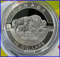 2014 Oh Canada 10x $10 9999 Silver Coin Set