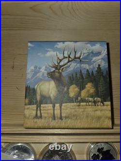 2014 RCM 99.99% SILVER Caribou $100 Coin