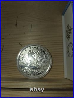 2014 RCM 99.99% SILVER Caribou $100 Coin