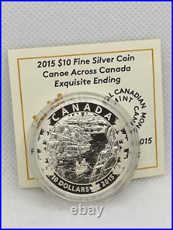 2015 $10 Fine Silver 6-Coin Set Canoe Across Canada