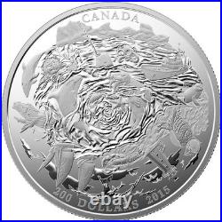 2015 $200 for $200 Coastal Waters of Canada Pure Silver Coin