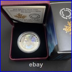 2015 $20 A Story of the Northern Lights The Raven Pure Silver Coin