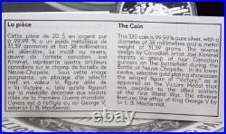 2015 $20 Canada WWI Battlefront BATTLE of NEUVE-CHAPELLE 1oz Silver Case & COA