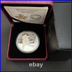 2015 $20 Canadian Dinosaurs Albertosaurus Pure Silver Coin 2015 $20 Canadian Dinosaurs Albertosaurus Pure Silver Coin