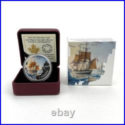 2015 $20 Lost Ships in Canadian Waters Franklin's Expedition 1 oz Silver Coin