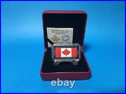 2015 $50 Fine Silver Coin 50th Anniversary Of The Canadian Flag