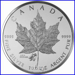 2015 $5 Maple Leaf ANA Privy Chicago Violet Pure Silver Coin